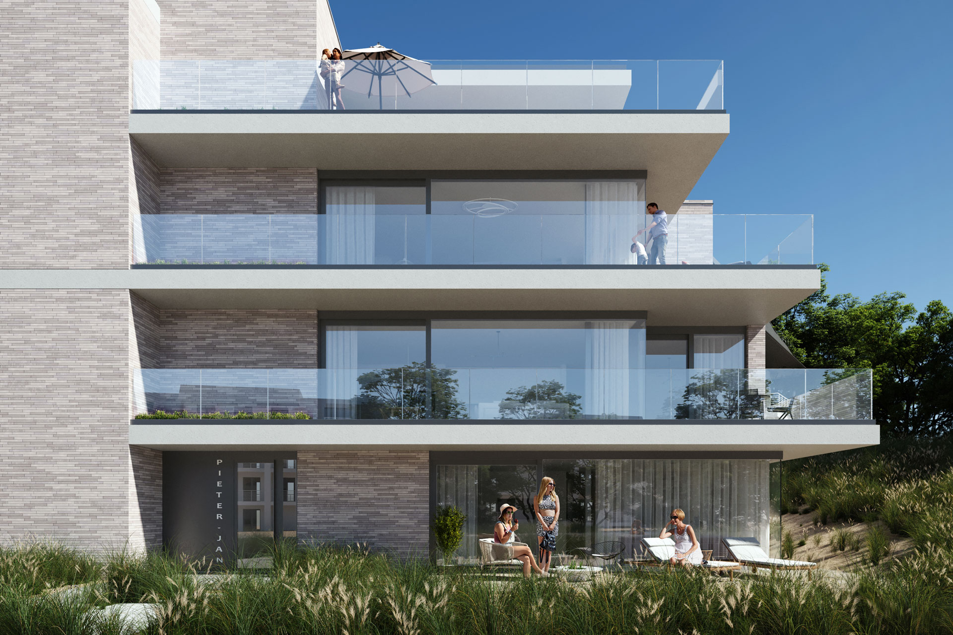 Residential Real Estate Rendering, Belgian Coast