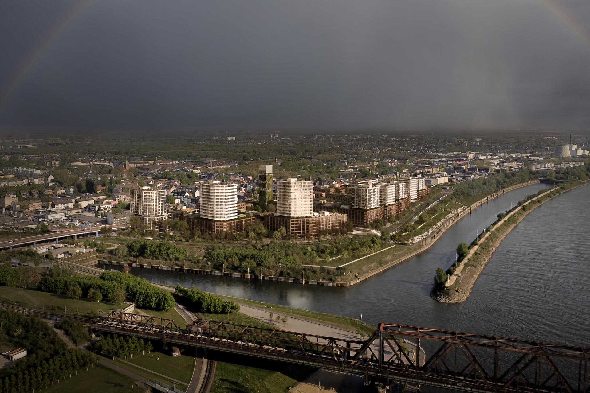 Aerial View of the Algarve Complex, Duisburg