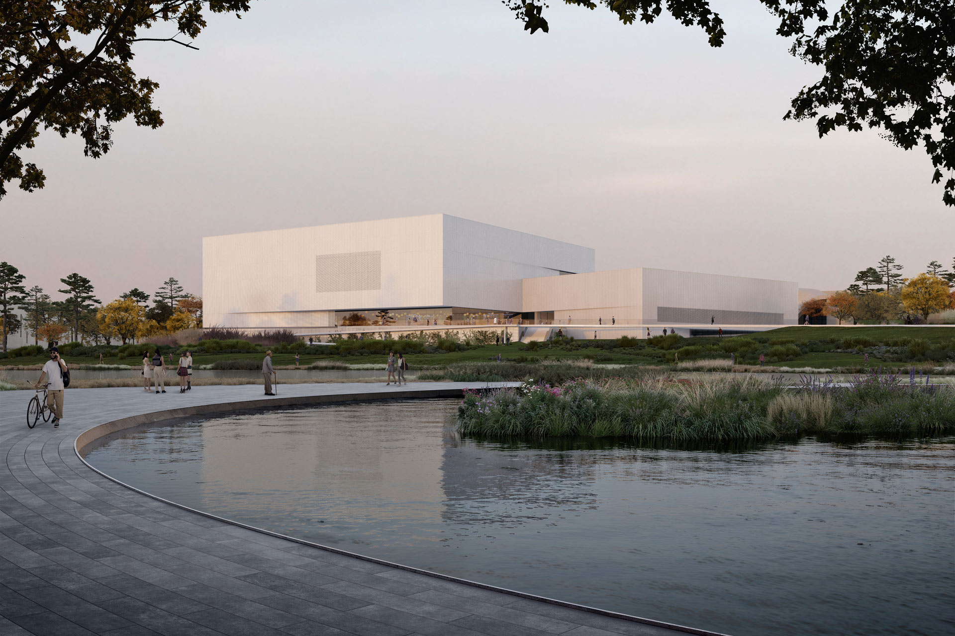 Chungnam Art Center Eye-Level Rendering